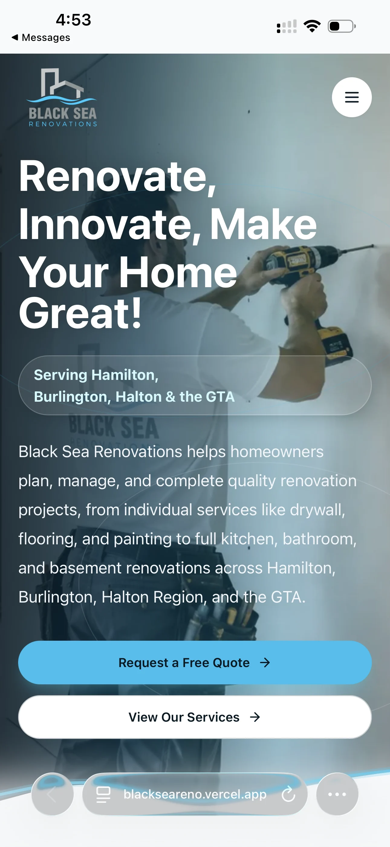Black Sea Renovations mobile