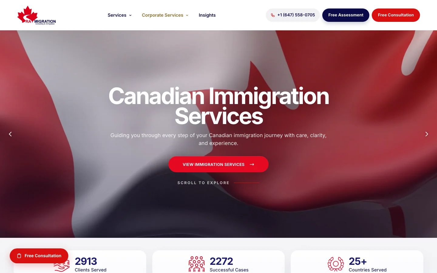 RA Migration desktop screenshot
