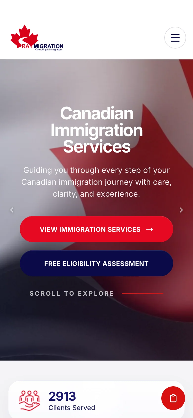 RA Migration mobile screenshot